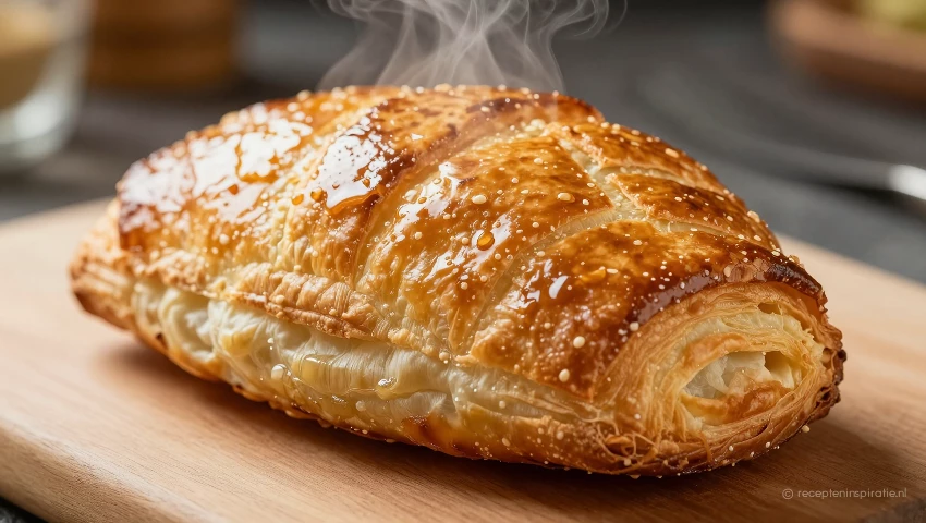 Beef Wellington laten rusten op snijplank