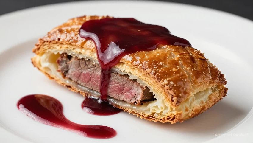 Beef Wellington aansnijden en serveren