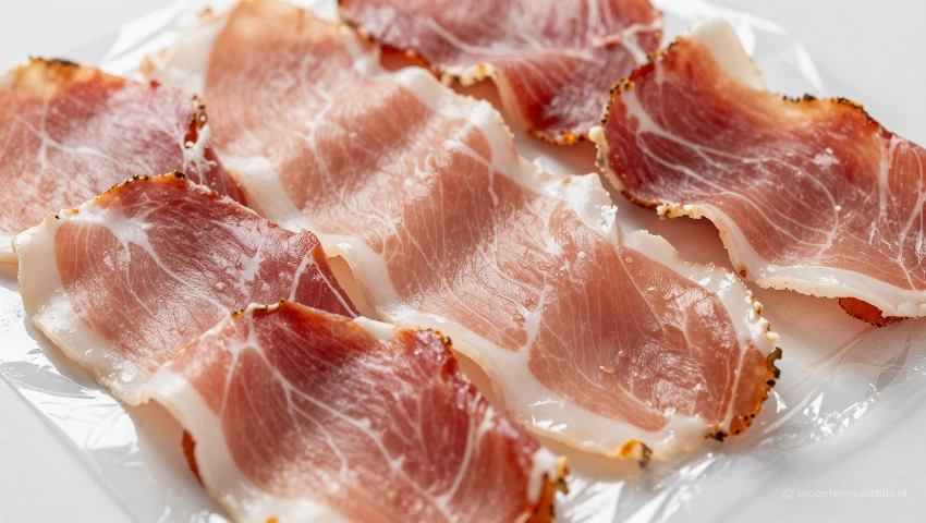 Prosciutto leggen voor wikkelen