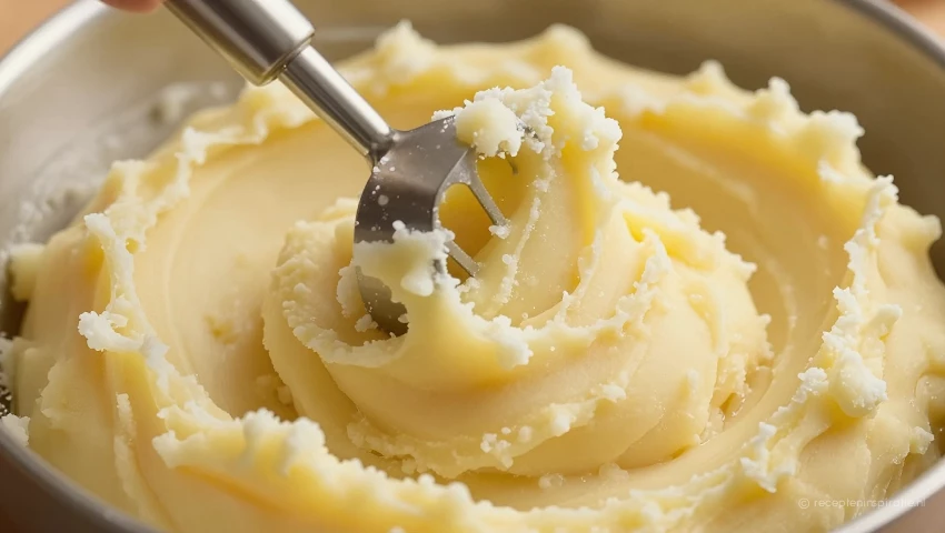 Geprakte aardappelen met stamper