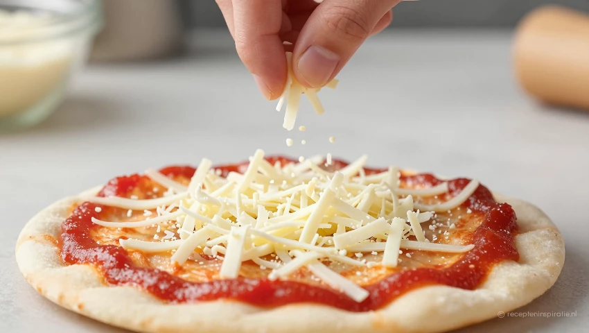 Mozzarella toevoegen