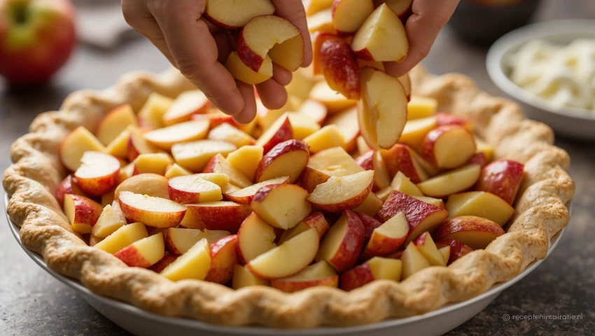 Appelvulling gelijkmatig verdelen