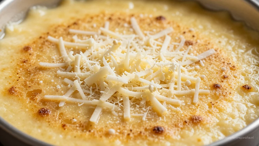 Geraspte kaas erover