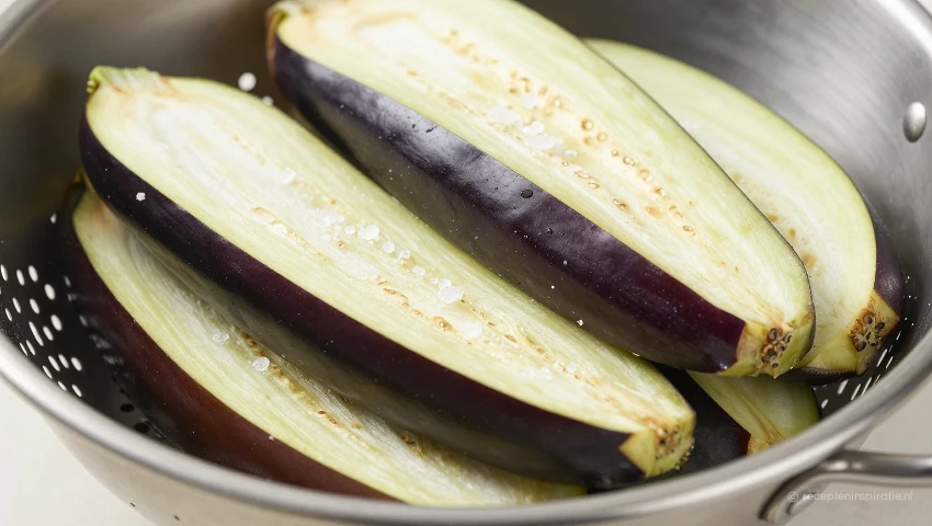 Gepekeld aubergine